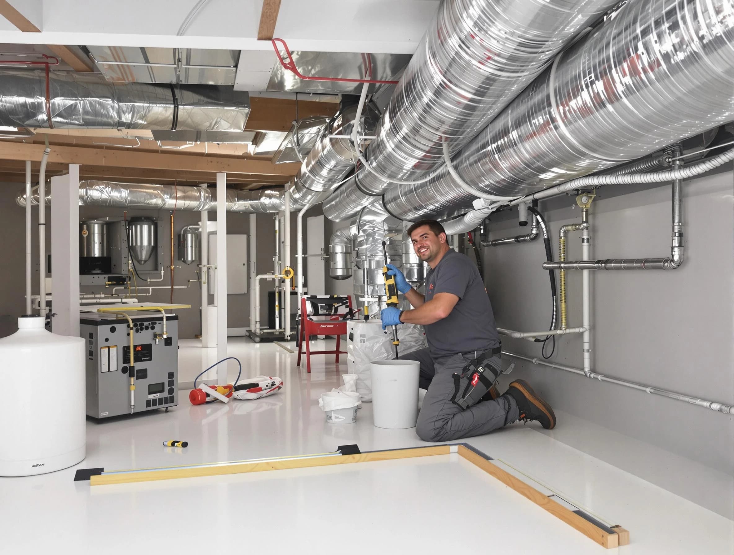Professional duct sealing service by Fairview Air Duct Cleaning in Fairview