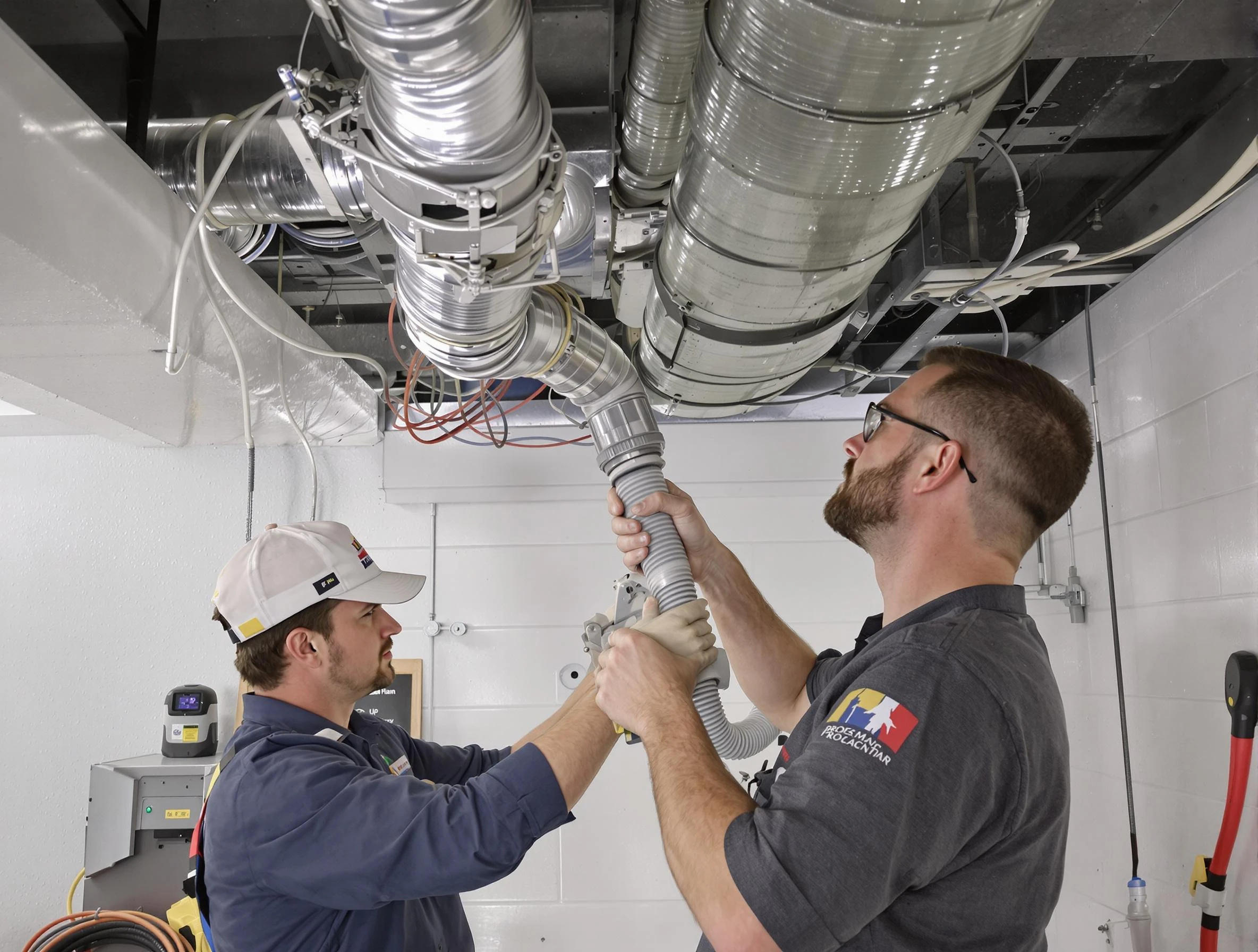 Fairview Air Duct Cleaning technician performing thorough AC duct cleaning in Fairview