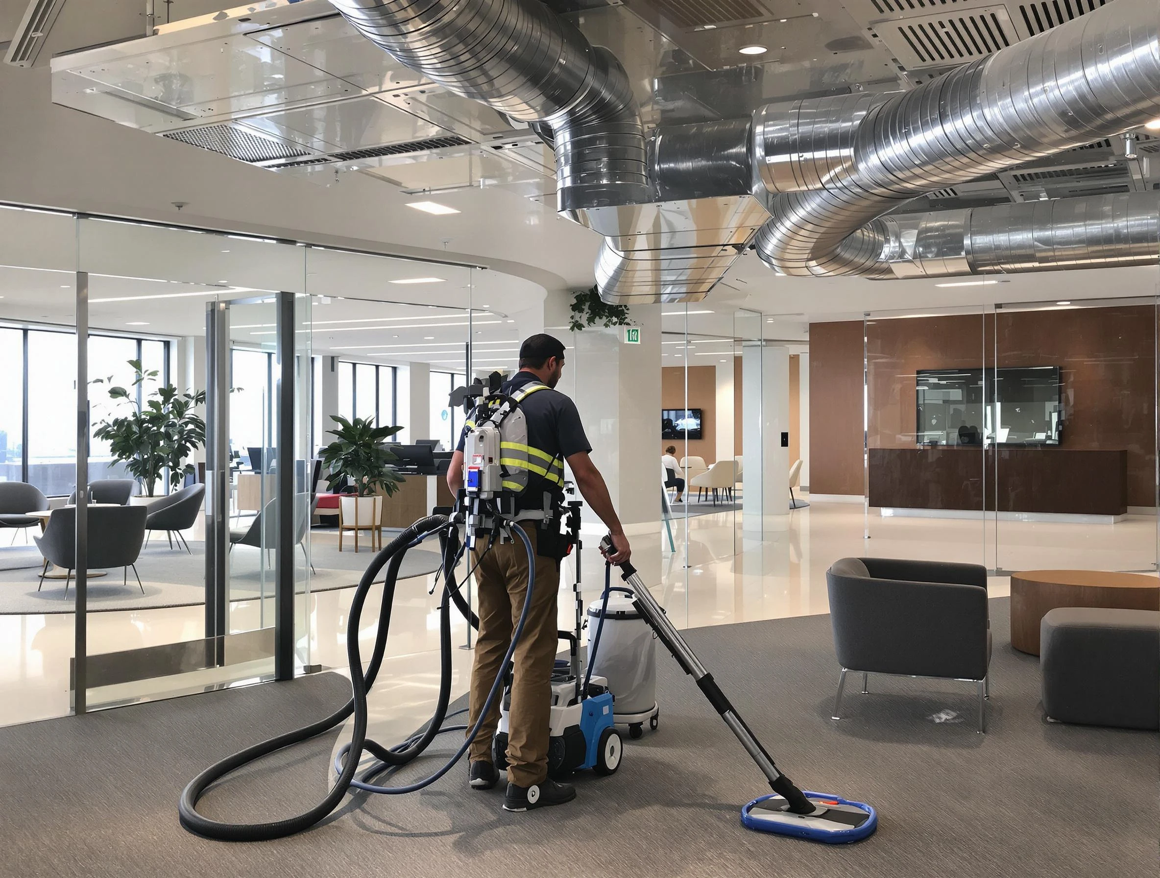 Commercial duct cleaning service by Fairview Air Duct Cleaning in Fairview