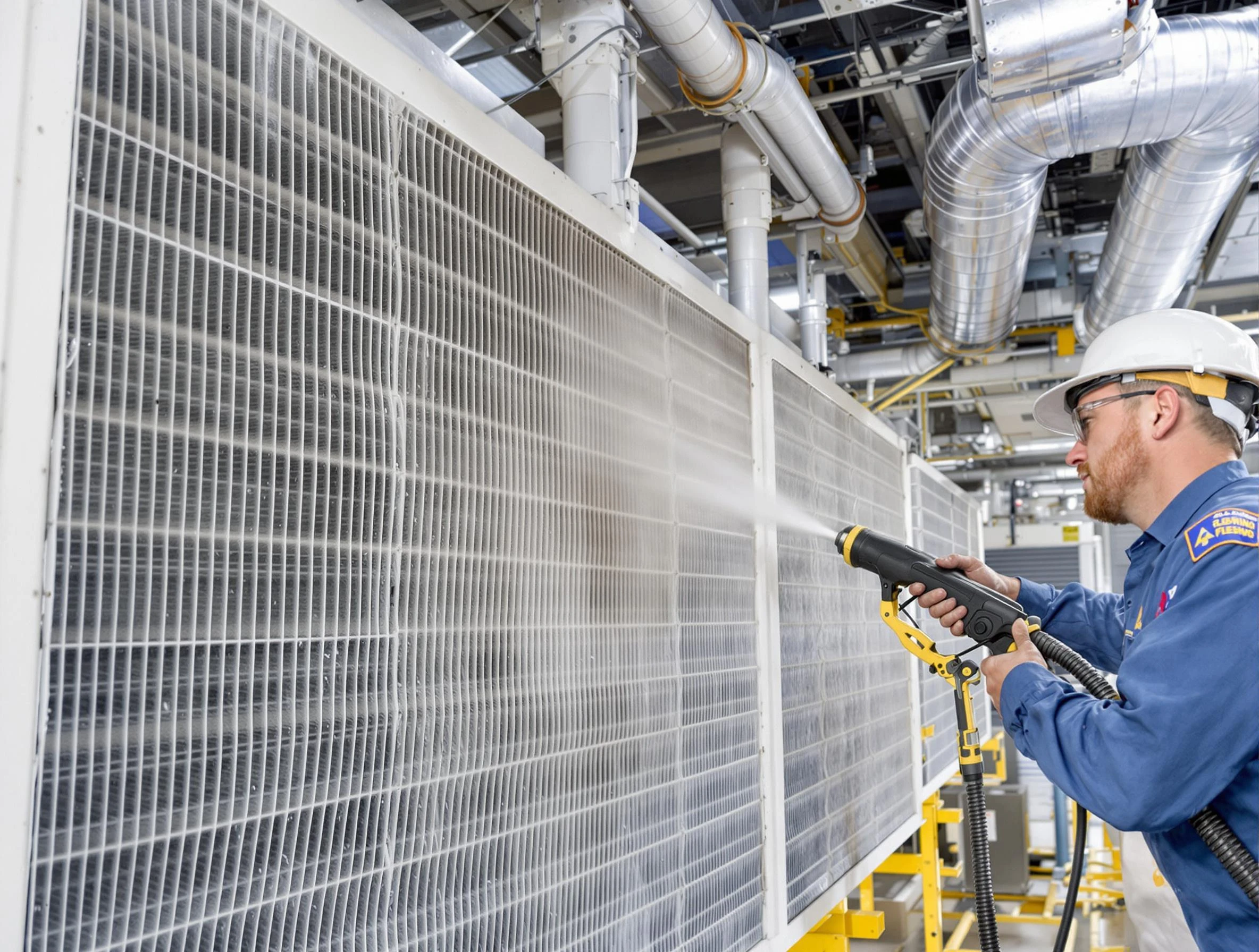 Professional commercial coil cleaning by Fairview Air Duct Cleaning in Fairview