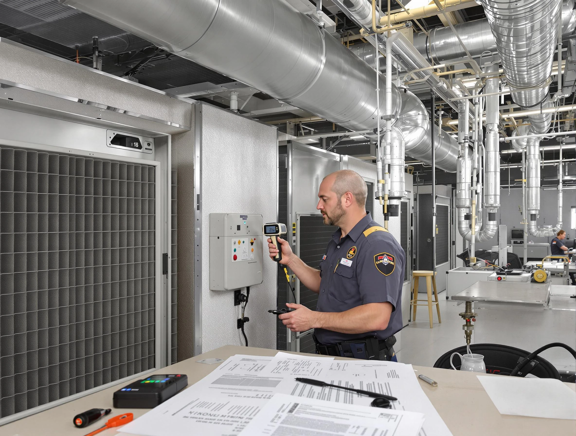 Professional filter system inspection by Fairview Air Duct Cleaning in Fairview