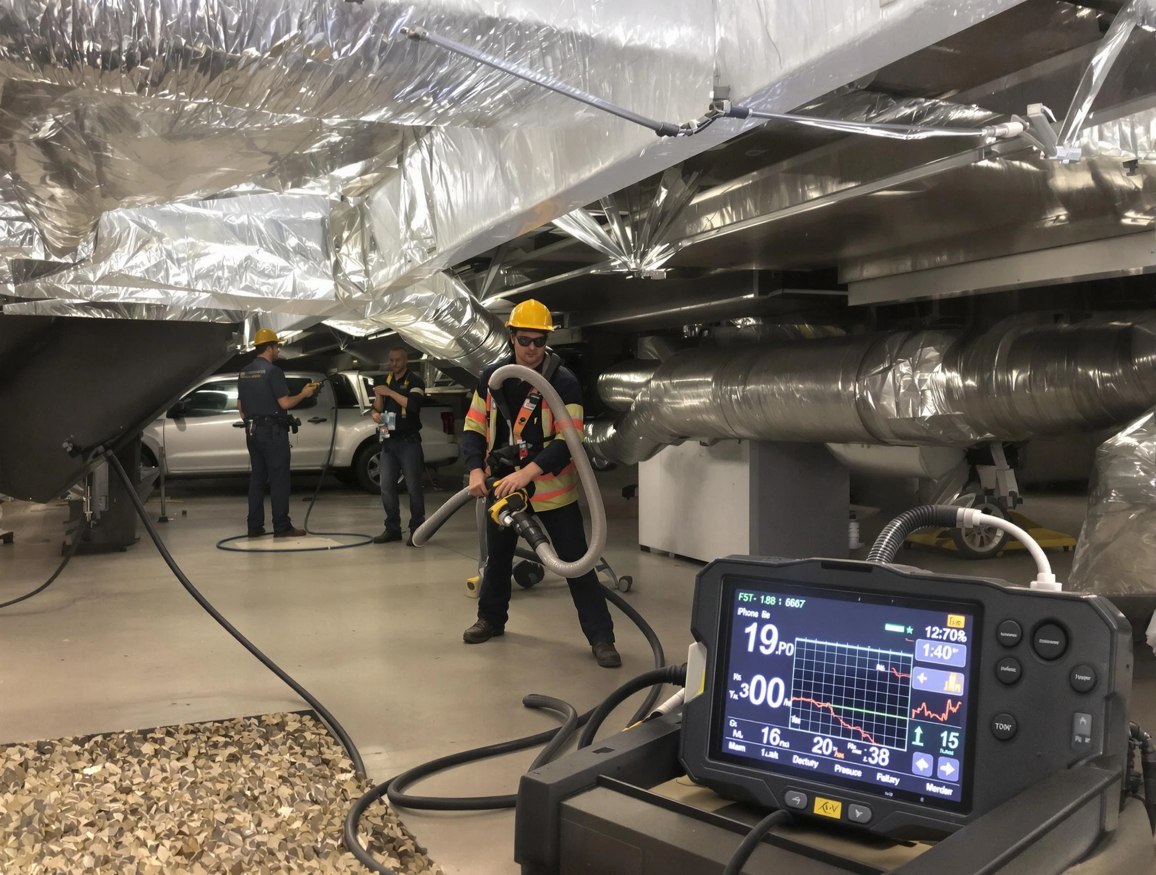 Professional negative pressure duct cleaning by Fairview Air Duct Cleaning in Fairview